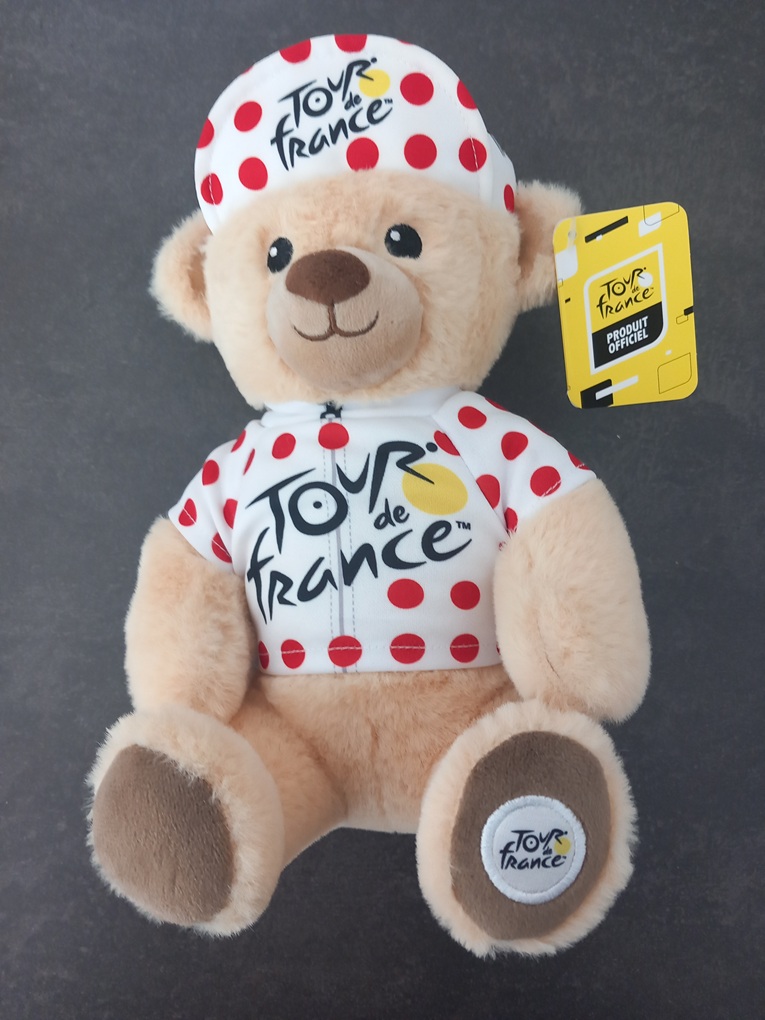 Ours en peluche Tour de France maillot du meilleur grimpeur